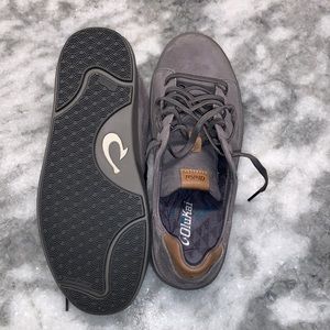 NEW Olukai LAE’AHI LI KALA leather (suede) sneakers size 9 gray
